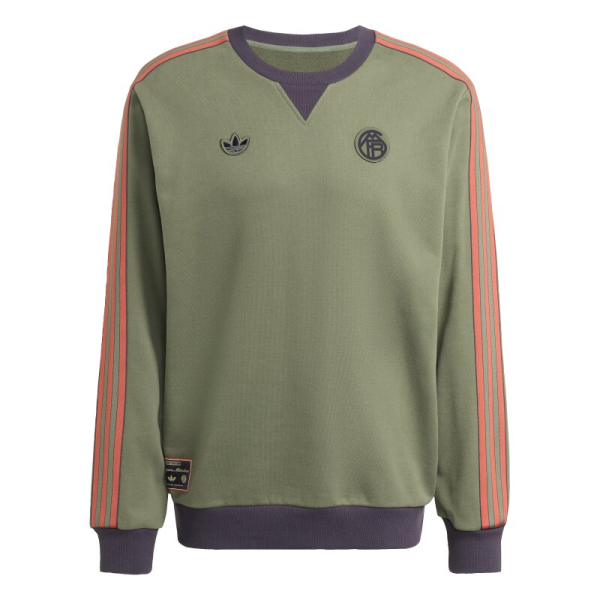 adidas FC Bayern München Terrace Icons Sweatshirt 25/26 Herren - grün/grau/orange