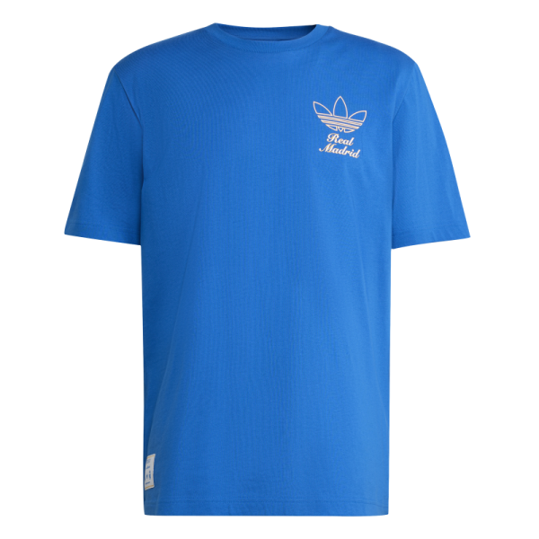 adidas Real Madrid Terrace Icons Graphic T-Shirt 25/26 Herren - blau/weiß