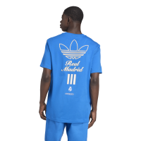 adidas Real Madrid Terrace Icons Graphic T-Shirt 25/26 Herren - blau/weiß