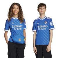 adidas Real Madrid 3rd Trikot 25/26 Kinder - blau/weiß