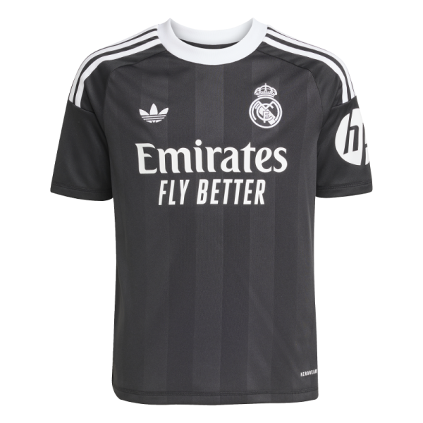 adidas Real Madrid Torwart 3rd Trikot 25/26 Kinder - schwarz/weiß