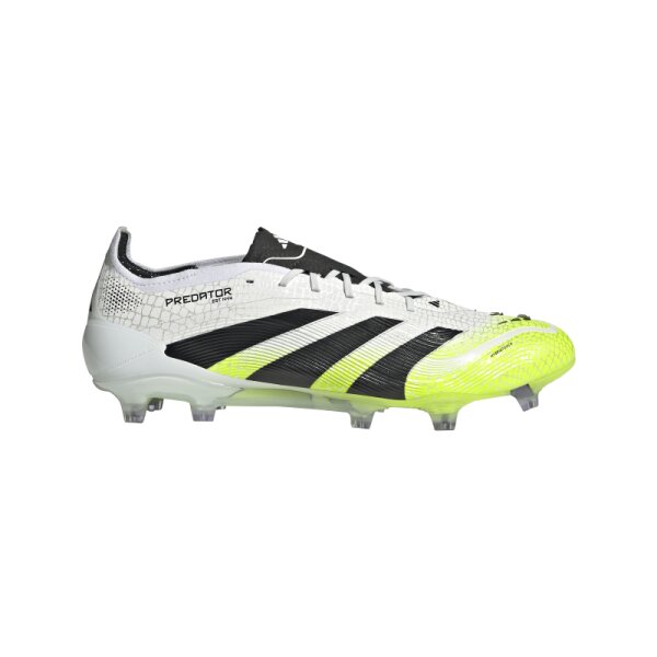 adidas Predator Elite FG Herren - weiß/schwarz/gelb - 42 2/3