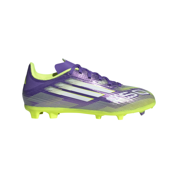 adidas F50 League FG/MG Kinder - lila/grün/weiß