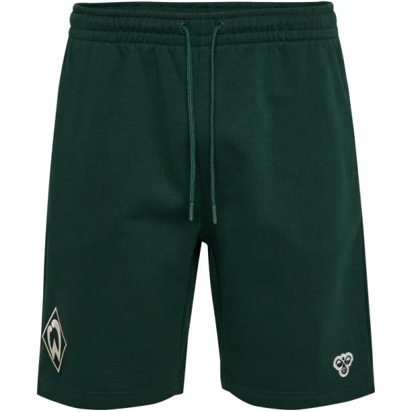 hummel SV Werder Bremen Travel Sweat Shorts 25/26 Kinder - dunkelgrün