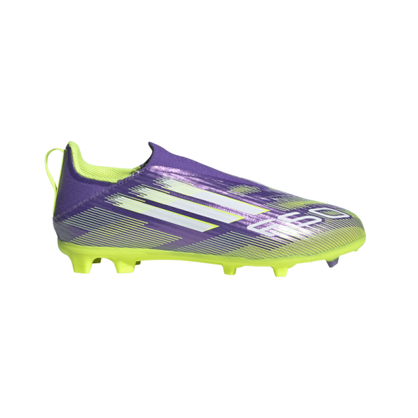 adidas F50 League LL FG/MG Kinder - lila/weiß/gelb
