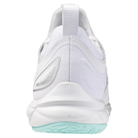 Mizuno Wave Luminous 3 Hallenschuhe Damen - weiß/silber/türkis