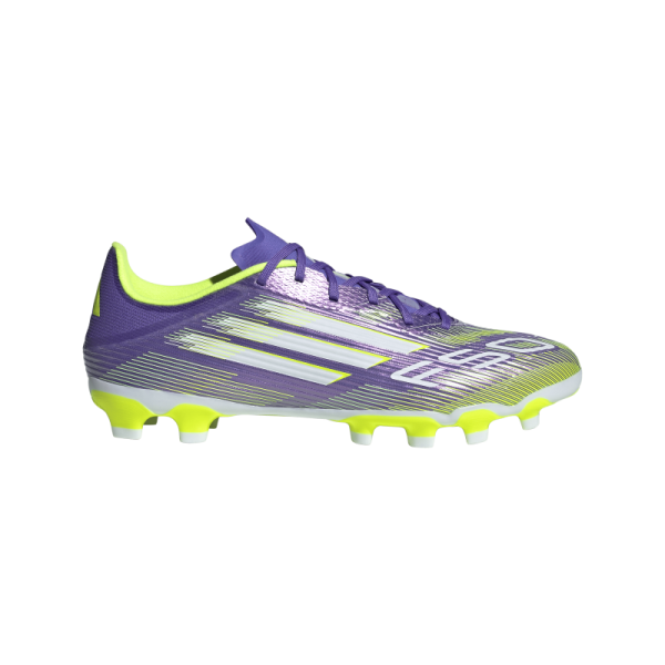 adidas F50 League MG Herren - lila/weiß/gelb
