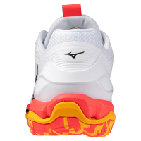 Mizuno Wave Stealth 6 Hallenschuhe Herren - weiß/schwarz/orange