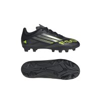 adidas F50 Club Hart- Und Aschenplätze Fußballschuhe Kinder Kinder - core black/iron met./lucid lemon