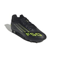 adidas F50 Club Hart- Und Aschenplätze Fußballschuhe Kinder Kinder - core black/iron met./lucid lemon