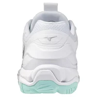 Mizuno Wave Stealth 6 Hallenschuhe Damen - weiß/türkis