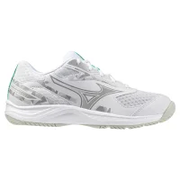 Mizuno Stealth Star 3 Hallenschuhe Kinder - weiß/grau
