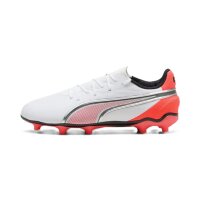 Puma King Match FG/AG Kinder - weiß/rot/schwarz