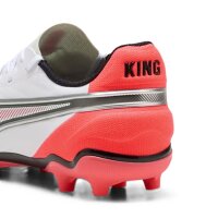 Puma King Match FG/AG Kinder - weiß/rot/schwarz