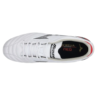 Mizuno Morelia Neo IV Pro FG Herren - weiß/schwarz/rot