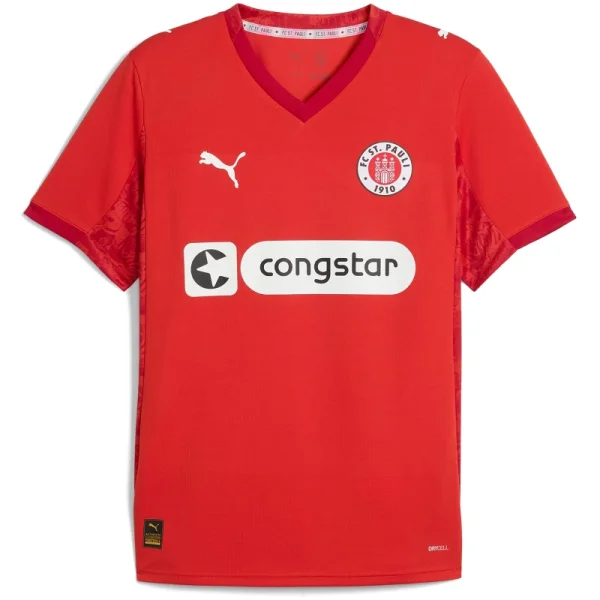 Puma FC St. Pauli 4th Trikot 25/26 Herren - rot/weiß