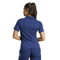 adidas Tiro 24 Competition Poloshirt Damen - navy/hellblau