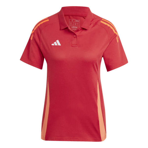 adidas Tiro 24 Competition Poloshirt Damen - rot/orange