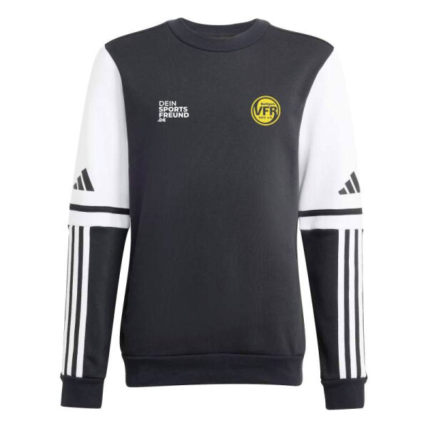 VfR Büttgen Radsport x adidas Squadra 25 Crew Sweatshirt Kinder - schwarz/weiß/gelb