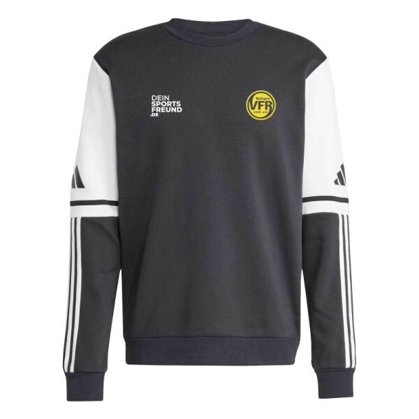 VfR Büttgen Radsport x adidas Squadra 25 Crew Sweatshirt Herren - schwarz/weiß/gelb