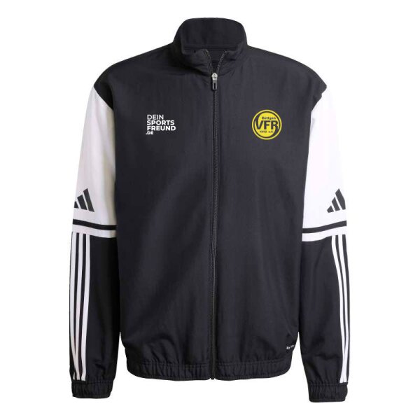 VfR Büttgen Radsport x adidas Squadra 25 Präsentationsjacke Herren - schwarz/weiß/gelb