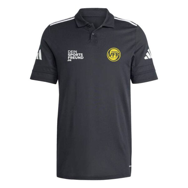 VfR Büttgen x adidas Squadra 25 Cotton Poloshirt Herren - schwarz/weiß/gelb