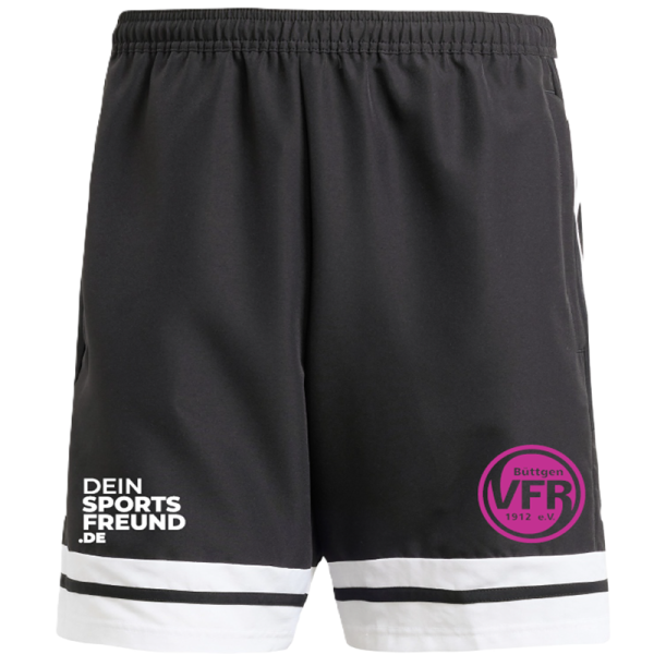 VfR Büttgen Radsport x adidas Squadra 25 Downtime Shorts Kinder - schwarz/weiß/pink