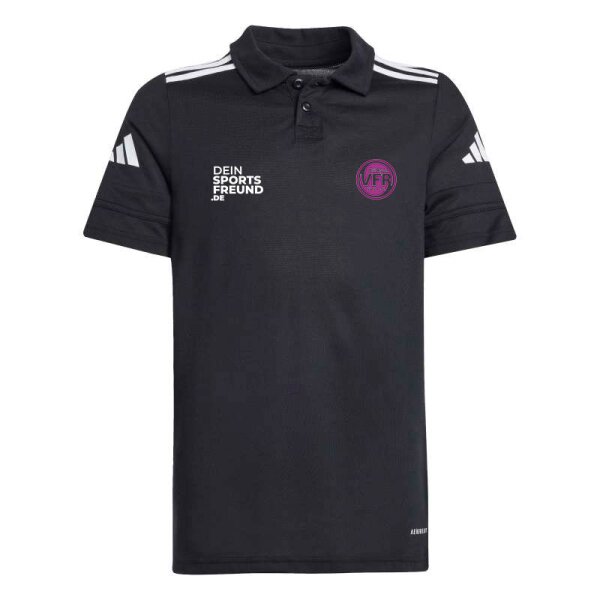 VfR Büttgen Radsport x adidas Squadra 25 Poloshirt Kinder - schwarz/weiß/pink