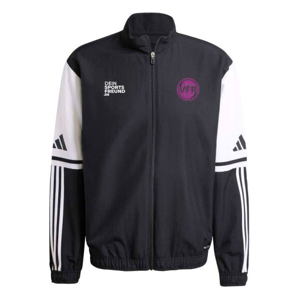 VfR Büttgen Radsport x adidas Squadra 25 Präsentationsjacke Herren - schwarz/weiß/pink