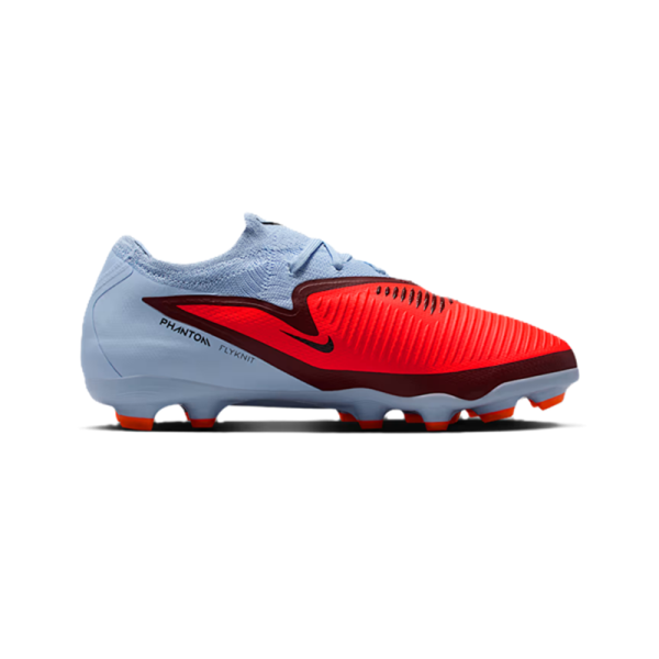 Nike Phantom 6 Low Pro FG/MG Kinder - hellblau/rot/schwarz