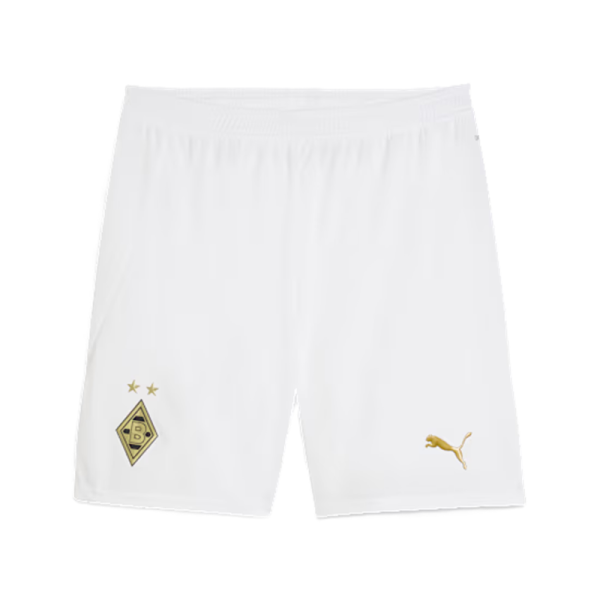 Puma Borussia Mönchengladbach 125 Jahre Jubiläumsshorts 25/26 Herren - weiß/gold