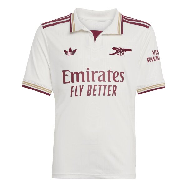 adidas FC Arsenal London 3rd Trikot 25/26 Kinder - weiß/rot