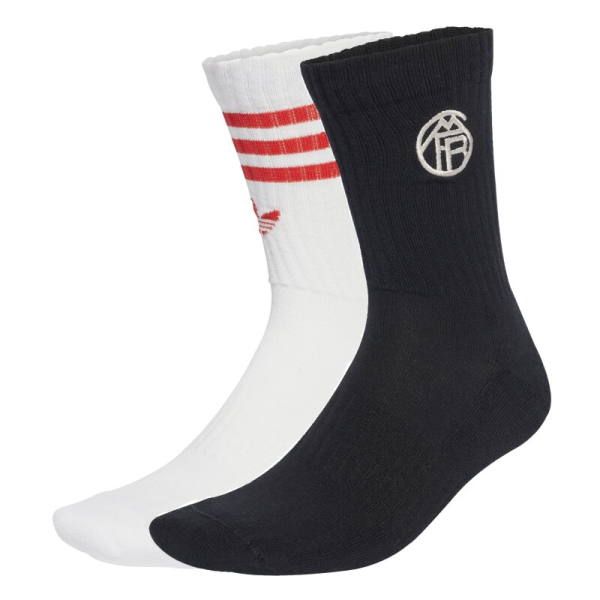 adidas FC Bayern München Socken 2er Pack - schwarz/weiß/rot
