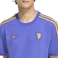 adidas Manchester United Terrace Icons T-Shirt 25/26 Herren - lila/gelb