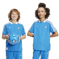 adidas Real Madrid Terrace Icons Trikot 25/26 Kinder - blau/weiß