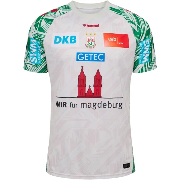 hummel SC Magdeburg Trikot Away 25/26 Kinder - weiß/rot/grün