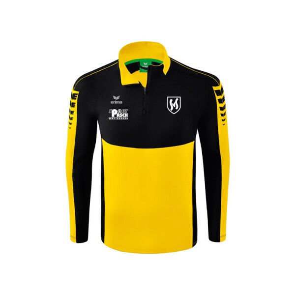 SV Schlebusch x Erima Six Wings Trainingstop Herren - gelb/schwarz