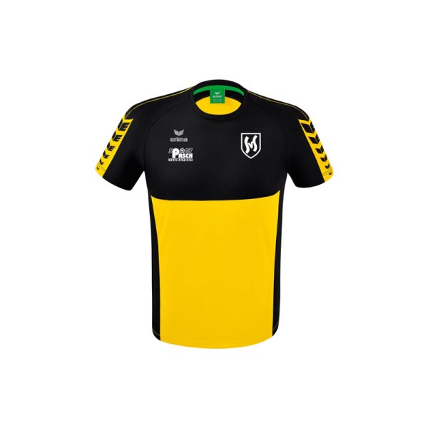 SV Schlebusch x Erima Six Wings T-Shirt Herren - gelb/schwarz