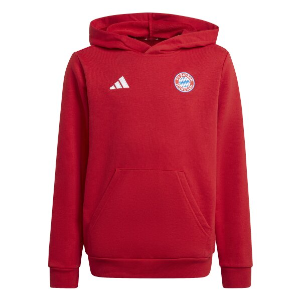 adidas FC Bayern München Hoodie Kinder - rot/weiß