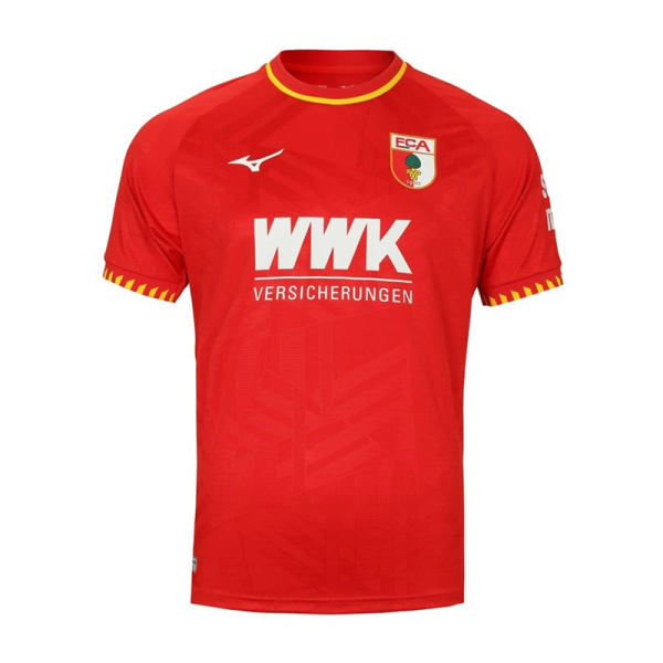 Mizuno FC Augsburg Trikot Away 25/26 Herren - rot/weiß/gelb