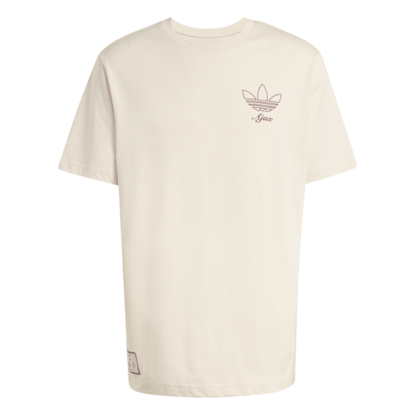 adidas Ajax Amsterdam Terrace Icons Grafik T-Shirt Herren - beige/rot