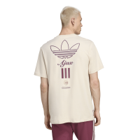 adidas Ajax Amsterdam Terrace Icons Grafik T-Shirt Herren - beige/rot