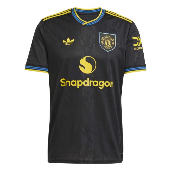 adidas Manchester United 3rd Trikot 25/26 Herren - schwarz/gelb