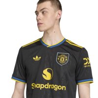 adidas Manchester United 3rd Trikot 25/26 Herren - schwarz/gelb
