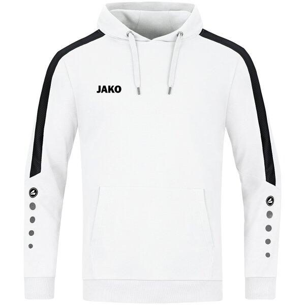 Jako Power Hoodie Herren - weiß/schwarz