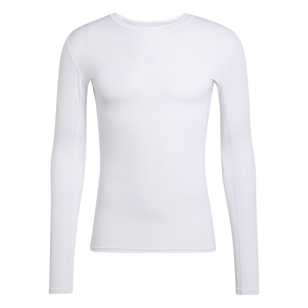 adidas Techfit Funktionsshirt Langarm Herren - weiß