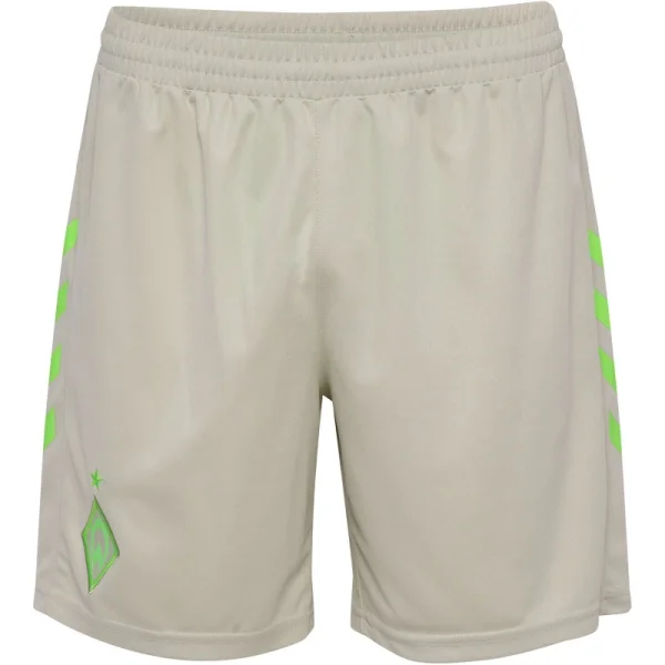 hummel SV Werder Bremen Shorts Away 25/26 Herren - beige/grün