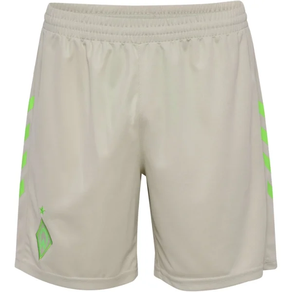 hummel SV Werder Bremen Shorts Away 25/26 Kinder - beige/grün