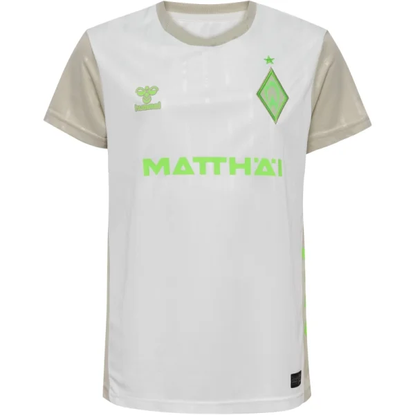 hummel SV Werder Bremen Trikot Away 25/26 Kinder - beige/grün