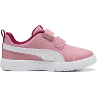 Puma Courtflex V3 Sneaker Sneaker Kinder - pink/weiß
